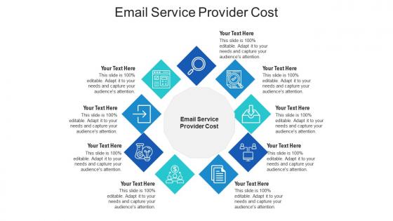 Email service provider cost ppt powerpoint presentation file graphic tips cpb