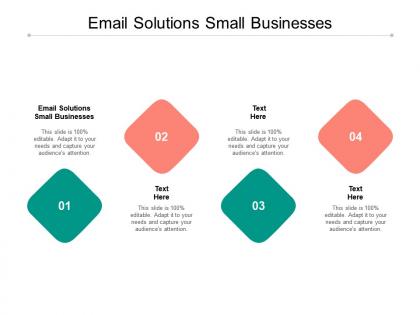 Email solutions small businesses ppt powerpoint presentation pictures format cpb