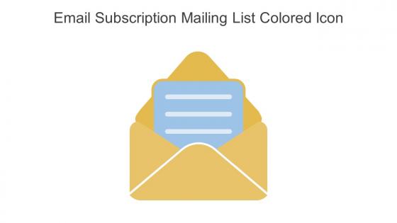 Email Subscription Mailing List Colored Icon In Powerpoint Pptx Png And Editable Eps Format