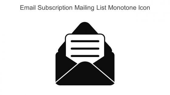 Email Subscription Mailing List Monotone Icon In Powerpoint Pptx Png And Editable Eps Format