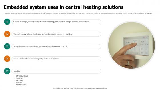 Embedded System Uses In Central Heating Solutions Embedded System Applications