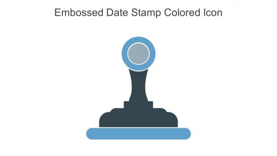 Embossed Date Stamp Colored Icon In Powerpoint Pptx Png And Editable Eps Format