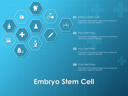 Embryo stem cell ppt powerpoint presentation visual aids outline