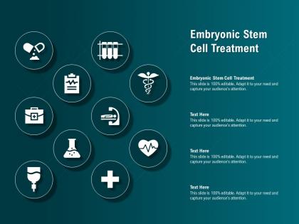 Embryonic stem cell treatment ppt powerpoint presentation show