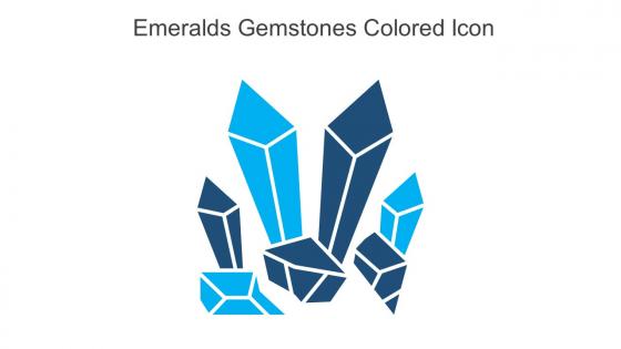 Emeralds Gemstones Colored Icon In Powerpoint Pptx Png And Editable Eps Format