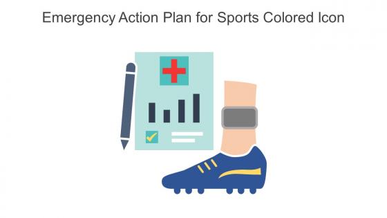 Emergency Action Plan For Sports Colored Icon In Powerpoint Pptx Png And Editable Eps Format