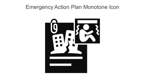 Emergency Action Plan Monotone Icon In Powerpoint Pptx Png And Editable Eps Format