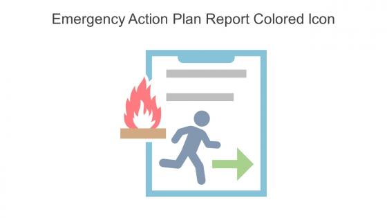 Emergency Action Plan Report Colored Icon In Powerpoint Pptx Png And Editable Eps Format