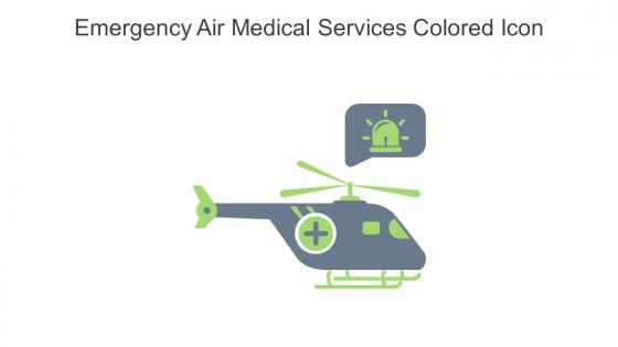 Emergency Air Medical Services Colored Icon In Powerpoint Pptx Png And Editable Eps Format