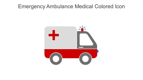 Emergency Ambulance Medical Colored Icon In Powerpoint Pptx Png And Editable Eps Format