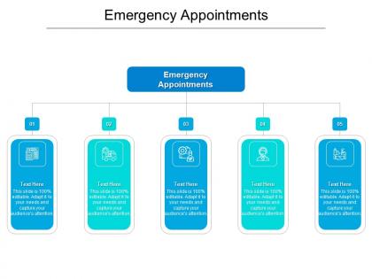 Emergency appointments ppt powerpoint presentation infographics graphics example cpb