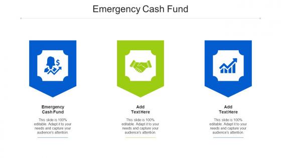 Emergency Cash Fund Ppt Powerpoint Presentation Show Objects Cpb