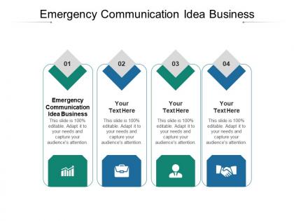 Emergency communication idea business ppt powerpoint presentation model skills cpb