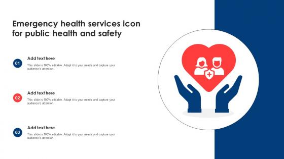 Emergency Health Services Icon For Public Health And Safety