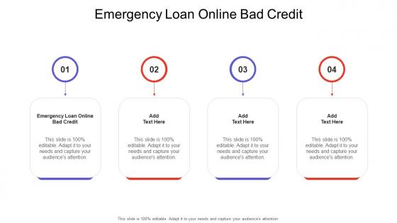 Emergency Loan Online Bad Credit In Powerpoint And Google Slides Cpb