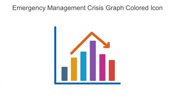 Emergency Management Crisis Graph Colored Icon In Powerpoint Pptx Png And Editable Eps Format