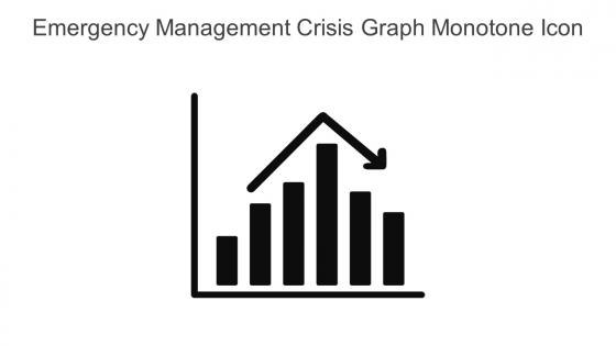 Emergency Management Crisis Graph Monotone Icon In Powerpoint Pptx Png And Editable Eps Format