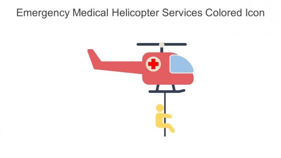 Emergency Medical Helicopter Services Colored Icon In Powerpoint Pptx Png And Editable Eps Format