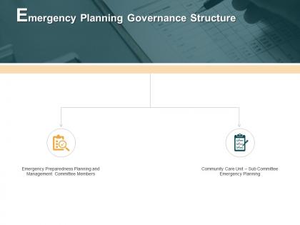 Emergency planning governance structure community planning e64 ppt powerpoint presentation icon example