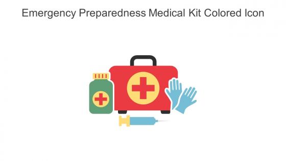 Emergency Preparedness Medical Kit Colored Icon In Powerpoint Pptx Png And Editable Eps Format