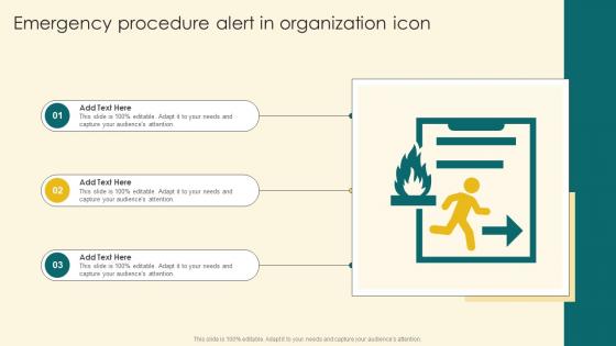 Emergency Procedure Alert In Organization Icon