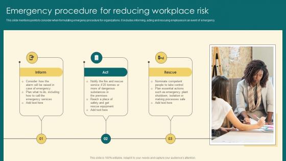 Emergency Procedure For Reducing Workplace Risk