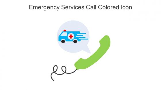 Emergency Services Call Colored Icon In Powerpoint Pptx Png And Editable Eps Format