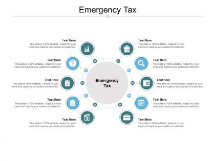 Emergency tax ppt powerpoint presentation gallery infographics cpb
