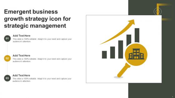 Emergent Business Growth Strategy Icon For Strategic Management