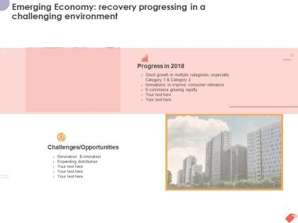 Emerging economy recovery progressing in a challenging environment ppt powerpoint presentation