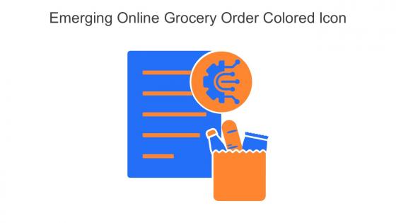 Emerging Online Grocery Order Colored Icon In Powerpoint Pptx Png And Editable Eps Format