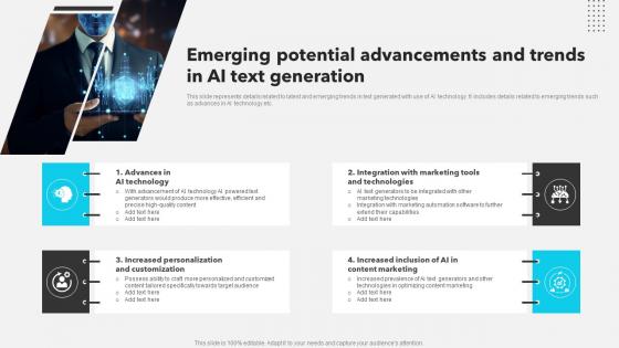 Emerging Potential Advancements And Trends In AI Text Generation AI Copywriting Tools AI SS V