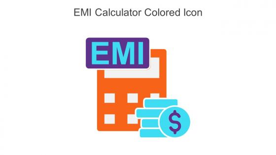 EMI Calculator Colored Icon In Powerpoint Pptx Png And Editable Eps Format