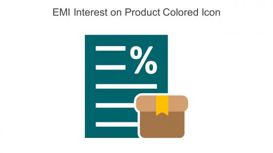 EMI Interest On Product Colored Icon In Powerpoint Pptx Png And Editable Eps Format