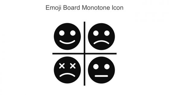 Emoji Board Monotone Icon In Powerpoint Pptx Png And Editable Eps Format