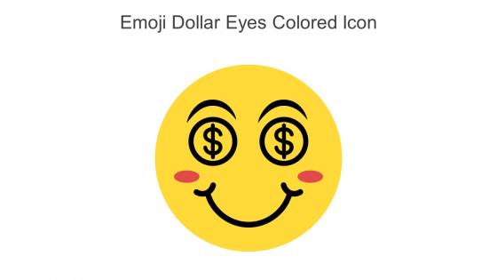Emoji Dollar Eyes Colored Icon In Powerpoint Pptx Png And Editable Eps Format