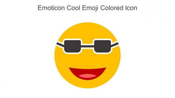 Emoticon Cool Emoji Colored Icon In Powerpoint Pptx Png And Editable Eps Format