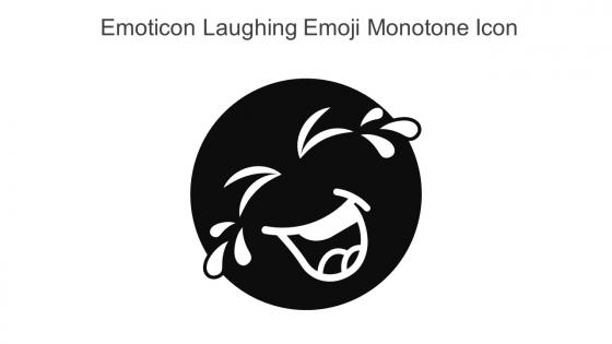 Emoticon Laughing Emoji Monotone Icon In Powerpoint Pptx Png And Editable Eps Format