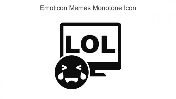 Emoticon Memes Monotone Icon In Powerpoint Pptx Png And Editable Eps Format