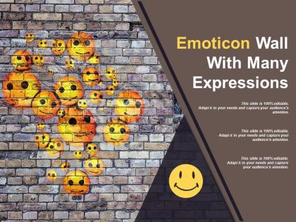 Emoticon wall with many expressions