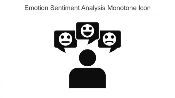 Emotion Sentiment Analysis Monotone Icon In Powerpoint Pptx Png And Editable Eps Format