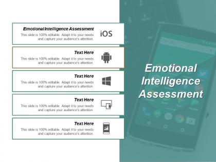 Emotional intelligence assessment ppt powerpoint presentation pictures clipart images cpb