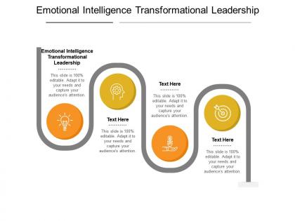 Emotional intelligence transformational leadership ppt powerpoint presentation icon cpb