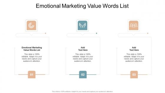 Emotional Marketing Value Words List In Powerpoint And Google Slides Cpb