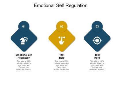 Emotional self regulation ppt powerpoint presentation ideas infographics cpb