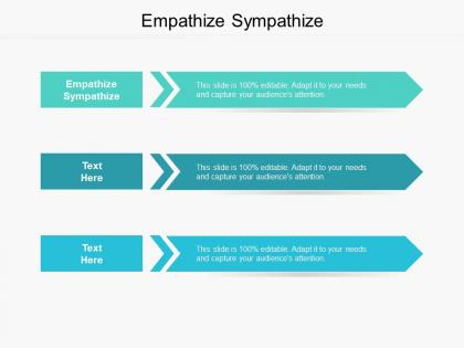 Empathize sympathize ppt powerpoint presentation pictures file formats cpb