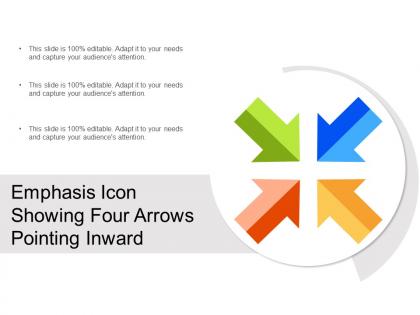 Emphasis icon showing four arrows pointing inward