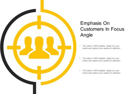 Emphasis on customers in focus angle