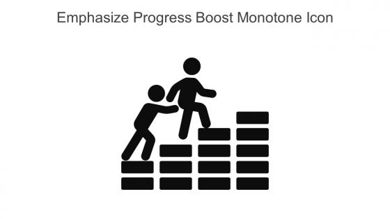 Emphasize Progress Boost Monotone Icon In Powerpoint Pptx Png And Editable Eps Format
