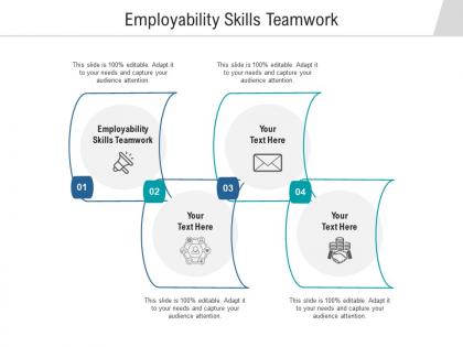 Employability skills teamwork ppt powerpoint presentation visual aids infographics cpb